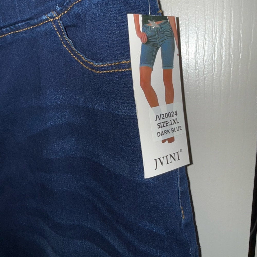 Dark Blue Denim Jeans - Picture 2 of 3